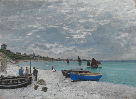 800px-Claude_Monet_-_The_Beach_at_Sainte-Adresse_-_Google_Art_Project