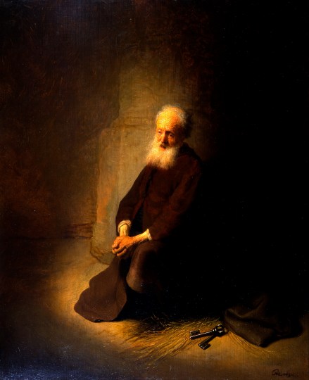 Rembrandt_van_Rijn_-_St._Peter_in_Prison_(The_Apostle_Peter_Kneeling)_-_Google_Art_Project