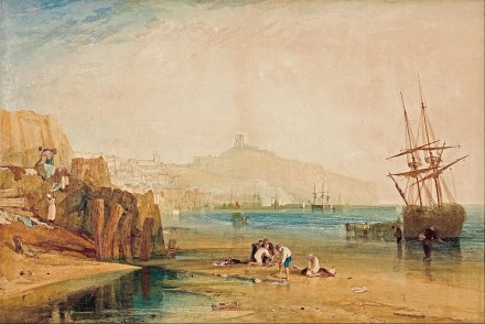 Scarborough_town_and_castle-_morning-_boys_catching_crabs_-_Google_Art_Project
