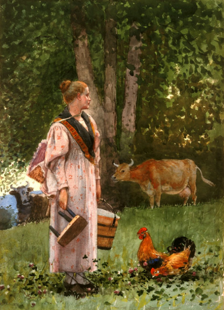 The_Milk_Maid_by_Winslow_Homer,_1878